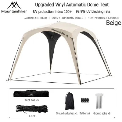 MOUNTAINHIKER Outdoor Quick Opening CanopyAutomatic Dome ShelterCamping Sunshade Canopy Pavilion Vestibule TentFor Glamping Outdoor Garden WaterproofSZK900