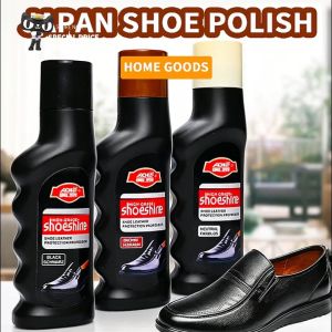 Leather Shoe Polish Kit with Horsehair Brush Sponge and Microfiber Cloth Water Resistant Protective Formula for Black Brown Neutral Shoes Removes Scuffs Restores Shine Conditioner Nourishes and Preserves