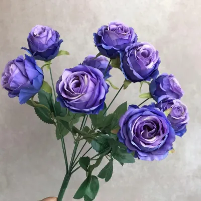 KOREANS VEDO | Artificial Flower Bunga Mawar Tangkai 9X Bunga Mawar Palsu Bunga Hiasan Dekorasi Jumbo
