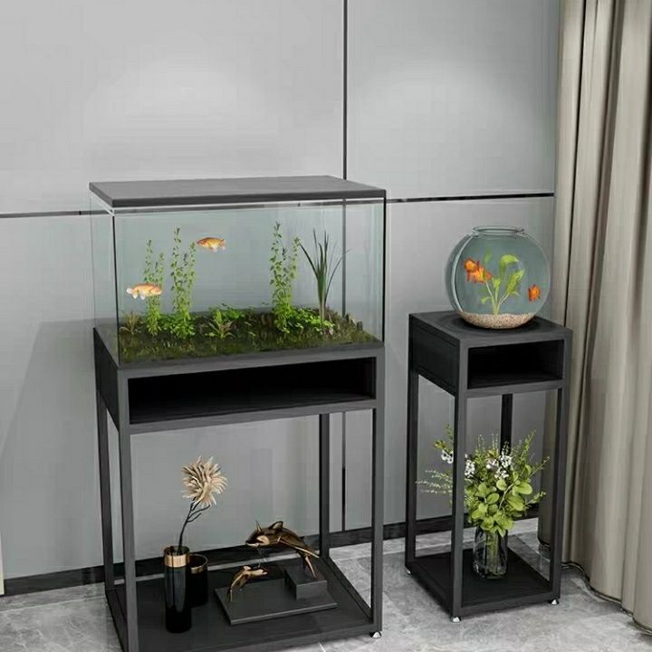 Table Top Fish Tank Set Aquarium Living Room Home-Style Balcony Light ...