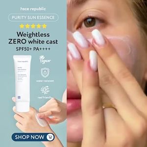 Face Republic Purity Sun Essence SPF50+ PA++++ Vegan