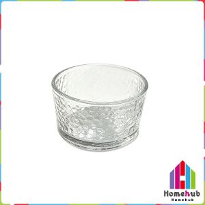 HB 1Pc Glass Snack Bowl 200ml Transparent Glass Pudding Dessert Bowl for Yogurt Appetizer Fruits