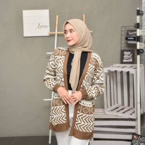 Outer Cardigan Rajut Wanita Lengan Panjang & Stylish Korean Style