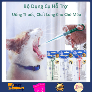 Bộ Nạp Ống Tiêm Bơm Xi Lanh Hỗ Trợ Chó Mèo Uống Thuốc - Tiêm Ti Sữa Cho Chó Mèo Con - Màu Ngẫu Nhiên