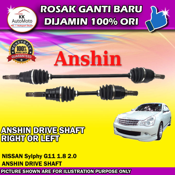 Nissan Sylphy G11 1.8 2.0 ANSHIN JAPAN Drive Shaft | Lazada