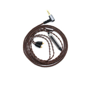 3.5MM Twisted Transparent Copper MMCX With Microphone Tuning Headset Cable shure Shure SE535SE846