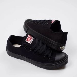 Sneakers Ventela 70s Ethnic Low Black Natural Premium Sepatu Pria Wanita & Anak Sekolah Casual