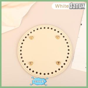 danux กระเป๋าหนังพื้น14 19ซม. พร้อมกระเป๋าแบบมีรูกระเป๋าฐานทรงกลมงานทำมือ DIY อุปกรณ์เสริมกระเป๋าด้านล่าง