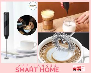 Máy tạo bọt cà phê cầm tay Máy đánh trứng mini sử dụng pin- Nhựa ABS inox 304 cao cấp