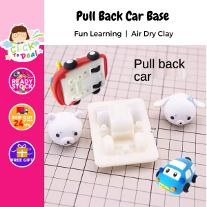 DIY Kids Craft Pull Back Car Base Air Dry Clay Craft Material Accessories 超輕黏土