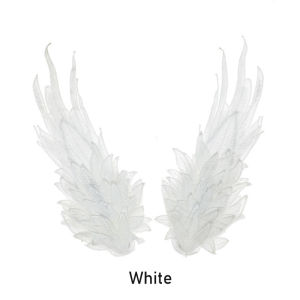 Angel Wings Lolita Feather Embroidered Edge Clip with Concave Style Cosplay Accessories Handmade Headpin Hair clips pins Hairpin