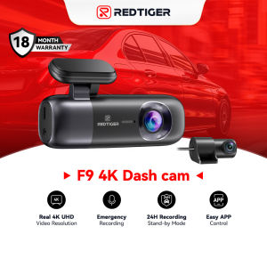 REDTIGER F9 4K Front & Rear Dash Cam WiFi GPS Night Vision Parking Mode App Control