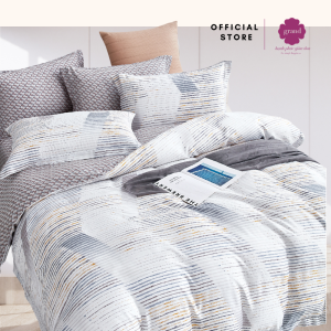 Chăn hè thu chần bông GDS 100% sợi tencel dệt 60s mềm mại by Grand  họa tiết In hoa (kích thước 200x220)