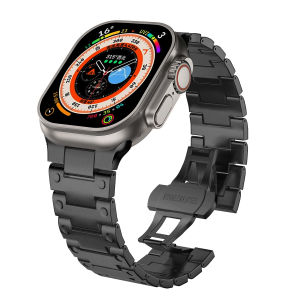 Luxury Titanium Strap for Apple Watch 49mm/46mm/45mm/44mm/42mm High-end Men & Women Titanium Metal Replacement Watch Band for Apple Watch Ultra 3 2 SE Series 10 9 8 7 6 5 4 3 2 1