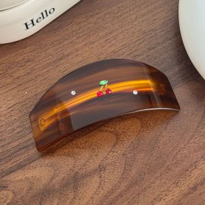TI9P Họa tiết hoa Kẹp tóc acetate Đính cương Hình dạng con bướm Kẹp cá mập Thanh lịch Kẹp tóc Tóc búi cao phía sau