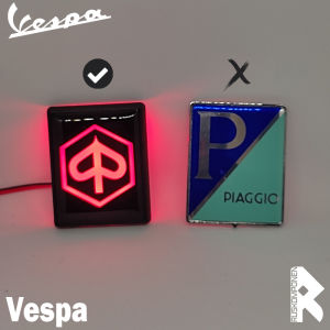 Emblem Led Vespa Matic Emblem Dasi Depan Vespa Matic Aksesoris Vespa Variasi Vespa Lampu Led Vespa
