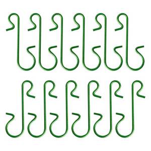 100Pcs Christmas Ornament Metal S-Shaped Hooks Holders Christmas Tree Ball Pendant Hanging Decoration for Home New Year