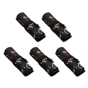 12/24/36/48/72 Holes Pencils Roll Canvas Pencil Organizer Bag Wrap Rollable Pouch Roll Up Pencil Case Pencil Bag