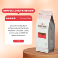 Silcafe American Roast 100% Robusta light roast for brewed coffee  whole beans and ground coffee 500g 1KG. 