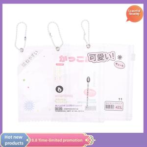 Graceful 1Pc Cute Transparent Candy Bag Props Badge Storage Display Bag Pendant Protective Card Sleeves Holder Bag