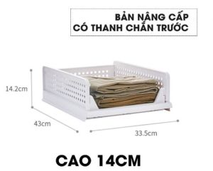 Kệ Xếp Chia Ngăn Kéo Đựng Quần Áo Giày Dép Đa Năng Toshudo