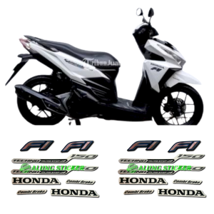 STIKER STRIPING MOTOR VARIO 150 2016 ISS PUTIH-HITAM