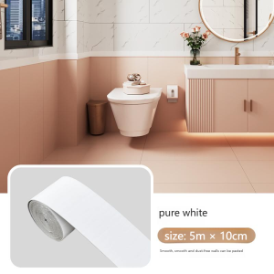 YESPERY 5M Waterproof Self-Adhesive Baseboard Wall Sticker Thicken Skirting Decorative Stickers Wall Protector Decor