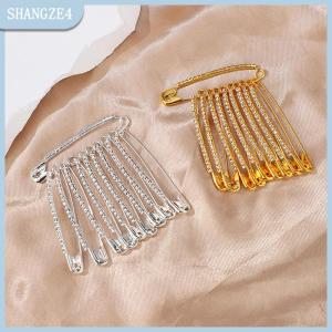 【SHANGZE4】 10Pcs Lớn An Toàn Pins 2 Inch Trang Trí Rhinestone Trâm Phụ Nữ Trâm Pins Cho Quần Áo Váy Áo Len Khăn Ve Áo Hat