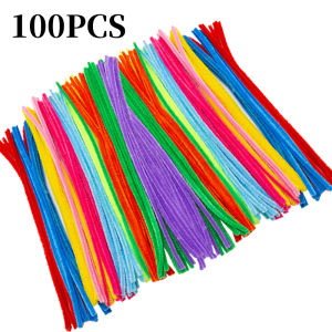 100PCS Kawat Bulu Mercy Warna Pastel Pipe Cleaner Warna Soft Pink Muda Size Kawat 30Cm