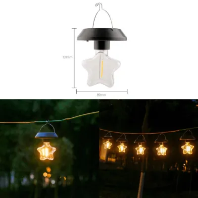 Solar Camping Light Waterproof LED Hanging Bulb Camp Light Garden Light Outdoor Solar Hanging Lamp Lantern露营灯