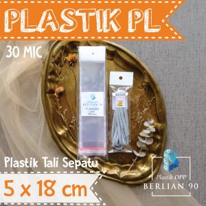 Plastik Display 5 x 18 Cm Isi 100 Lembar - Plastik Perlize - Plastik OPP Gantung