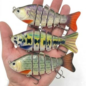 OWMXZL 6 Segment Multi Jointed Swimbait Flexible Body 9.5cm Length Sinking Fishing Lure Lure Fishing Sinking Type Bionic Crankbait Pike Fishing