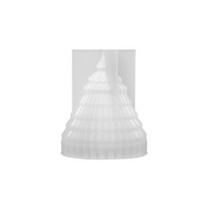 COUPLECOL Conical Shaped Christmas Tree Candle Mold Silicone Soft Soap Mould Home Decoration Diagonal Striped Craft Making