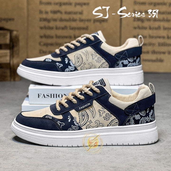 Indonesian Batik Sneakers Batik IDOLA] Sepatu Sneakers Pria Motif