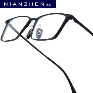 NIANZHEN nhôm titan Kính mắt khung người đàn ông vuông thiết kế thương hiệu kính siêu nhẹ trọng lượng mắt kính hoài cổ kính 8003