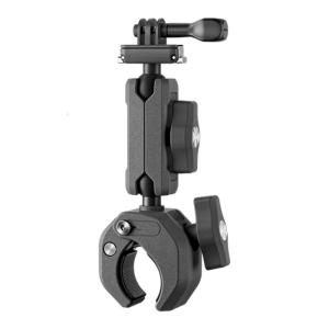 Universal Double Ball Head Action Camera Mount Shockproof Aluminum Bike Motorcycle Handlebar Bracket Mount AntiShock