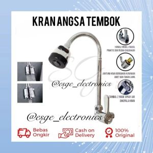 KRAN CUCI PIRING KRAN ANGSA WASTAFEL KRAN ANGSA DAPUR FLEXIBLE 1/2 INCH KRAN TEMBOK KRAN DINDING