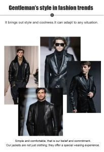 Luxury Leather Lapel Jacket for Men Dads Spring Autumn Coat Elite Soft &amp Warm Blazer Style