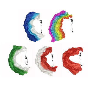 Phát sáng nhảy LED nhiều màu bóng ném bóng sợi lụa cho sân khấu năng động