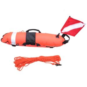 Scubas Diving Surfaces Marker Signal Float With Flag And Rope Diver Down Safety Surfaces Marker Spearfishing Float