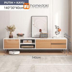 Homedoki Meja Tv / Rak Tv / Lemari Tv / Meja Tv Minimalis Modern / Meja Tv Kayu Murah