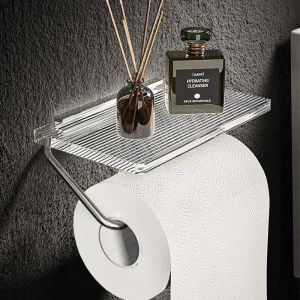 Tissue Box Wall-Mounted Bathroom Roll Paper Holder Toilet Paper Holder Rack Toilet Accessories
