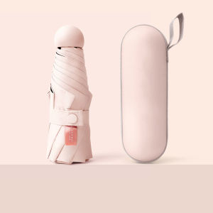 ร่มพับ แถมกระเป๋า ร่มกันแสงแดด ร่มบังเเดด น้ำหนักเบา พกพาง่าย ร่มกันฝน ร่มแคปซูล ร่มพับมินิ ขนาดกะทัดรัด กันฝนและแสงแดด เเข็งเเรง