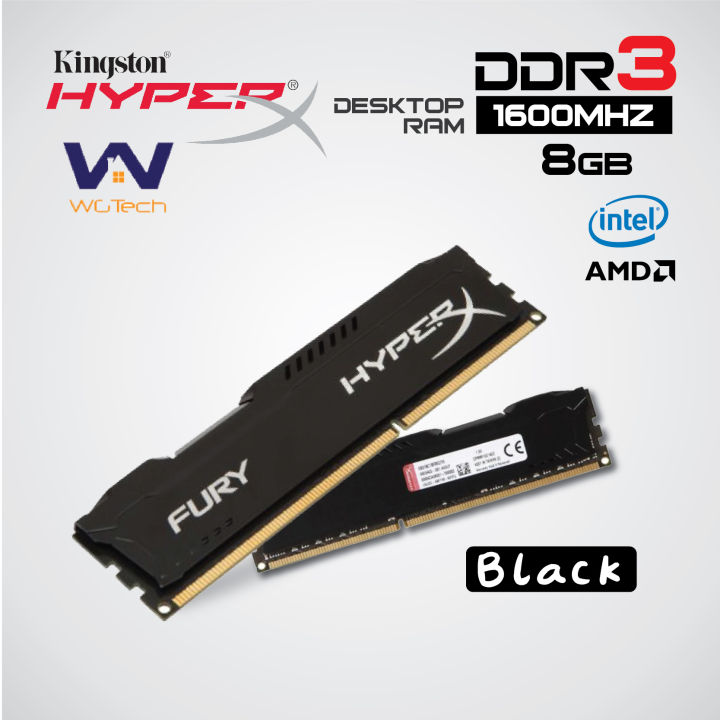 [READY STOCK] Kingston HyperX Fury 8GB DDR3 1600MHz DIMM PC DESKTOP RAM ...