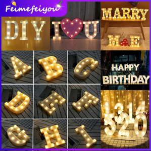 led light alphabet letters led birthday light for romantic room birthday party full decoration set for kids girls boys Merry Christmas wedding decoration items proposal confession Valentine decoration AAA Battery operated Flameless candle light dinner set