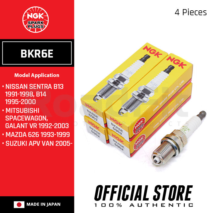 NGK BKR6E Standard Spark Plugs for Mitsubishi Spacewagon, Galant VR