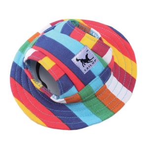 ER52858 Summer Sun Cap Canvas Mesh Cloth Sunhat Dog Caps Pet Products Cat Hat