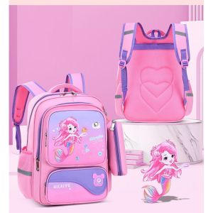 Tas Sekolah Anak Perempuan Tas Ransel Sekolah Wanita Import Tas Sekolah Cewek SD SMP SMA Tas Ransel Sekolah Anti Air Waterproof Tas Ransel Kecil Besar RSK2