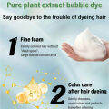 jiketai Plant bubble hair dye shampoo Bubble Foam Hair Dye Home Dye Shampoo No harm to hair. 