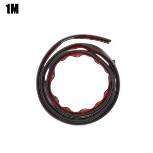 2PCS Car Glass Weatherstrip Sound Proof Noise Insulation Sealing Strip Auto Door Window Anti Rattle Rubber Trim Self Adhesive Sticker